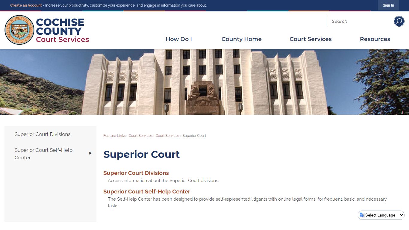 Superior Court | Cochise County, AZ - Arizona