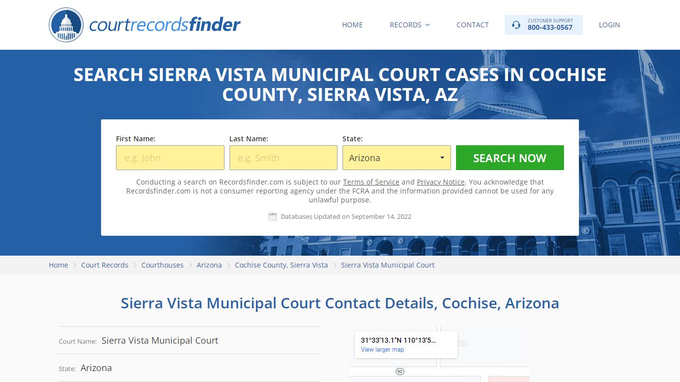 Sierra Vista Municipal Court Case Search - Cochise County, AZ ...